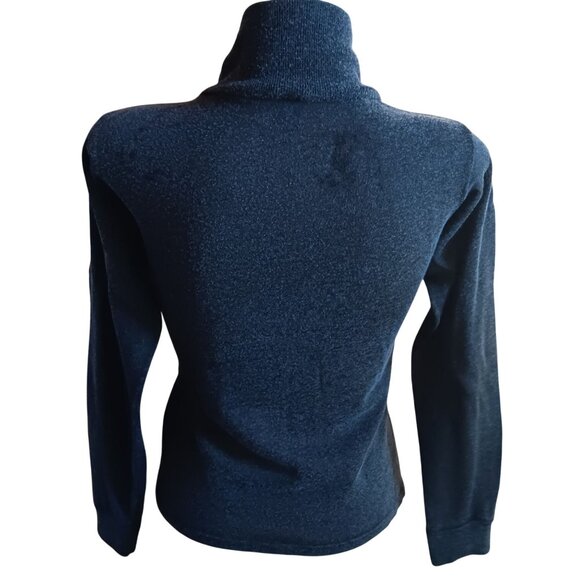 Vintage Small High-Neck Sweater 1960's Sterntex Charcoal Black Beatnik - Picture 6 of 7